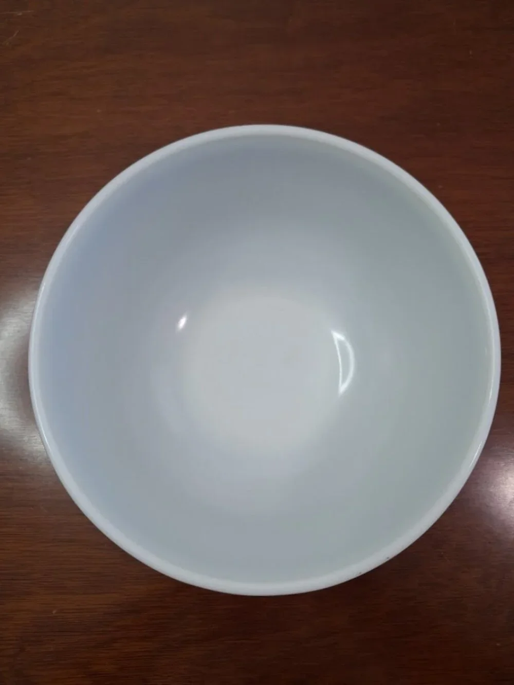 Vintage PYREX 403 Woodland 2 1/2 Quart Mixing Bowl by Corning. Brown and White